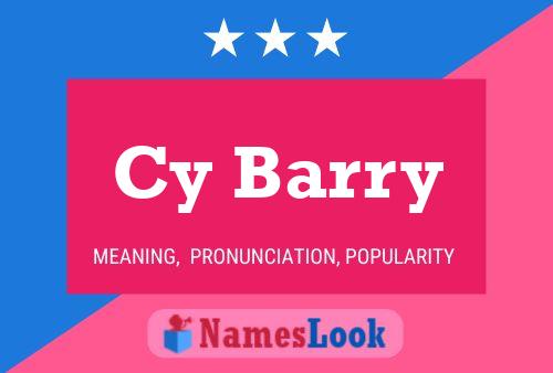 Cy Barry 名字海报