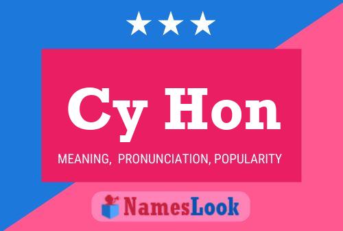 Cy Hon 名字海报