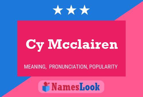 Cy Mcclairen 名字海报