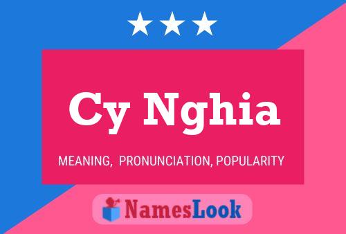 Cy Nghia 名字海报