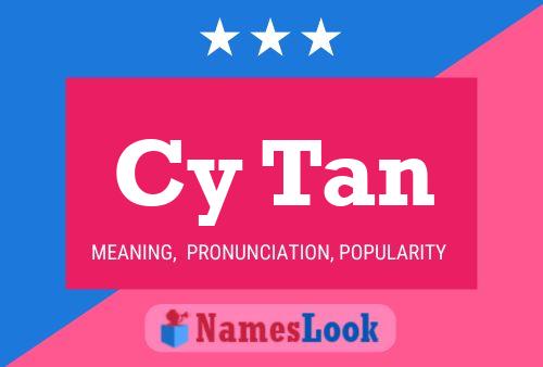 Cy Tan 名字海报