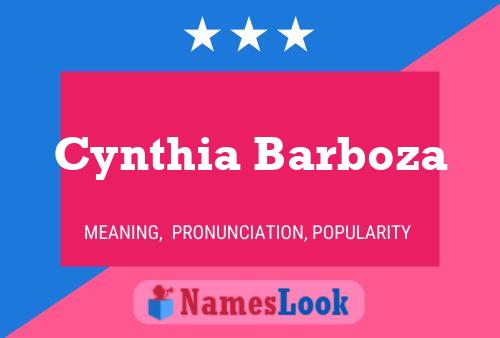 Cynthia Barboza 名字海报