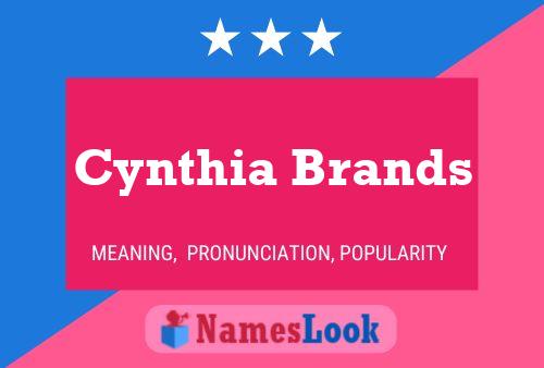 Cynthia Brands 名字海报