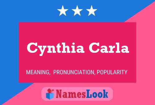 Cynthia Carla 名字海报