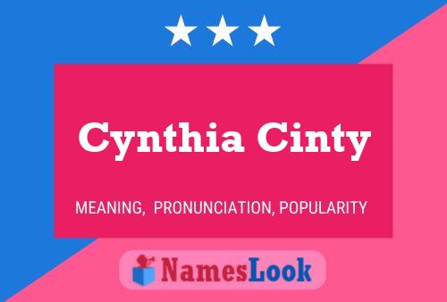 Cynthia Cinty 名字海报