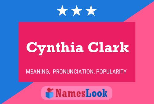 Cynthia Clark 名字海报