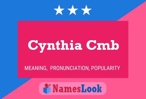 Cynthia Cmb 名字海报