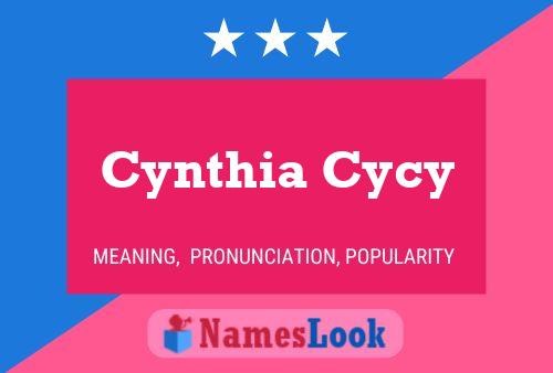 Cynthia Cycy 名字海报