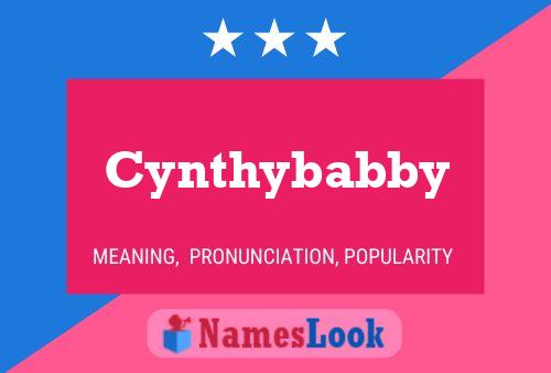 Cynthybabby 名字海报