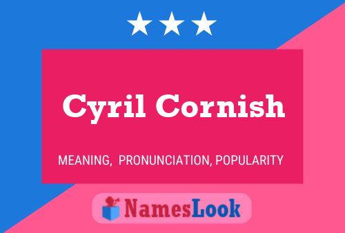 Cyril Cornish 名字海报