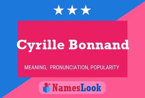 Cyrille Bonnand 名字海报