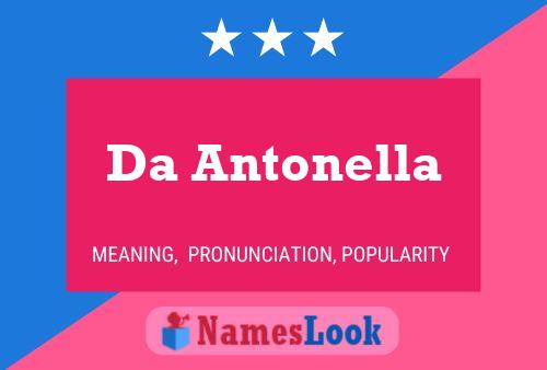 Da Antonella 名字海报