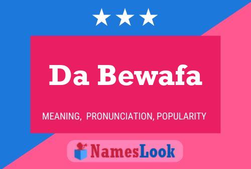 Da Bewafa 名字海报