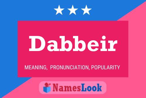 Dabbeir 名字海报