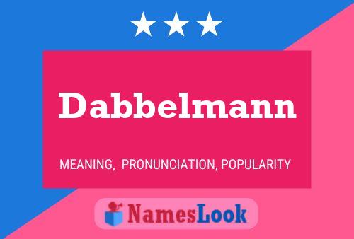 Dabbelmann 名字海报