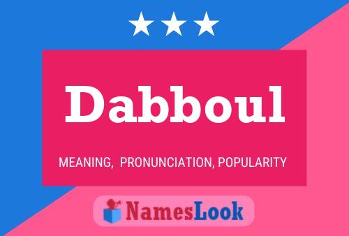 Dabboul 名字海报