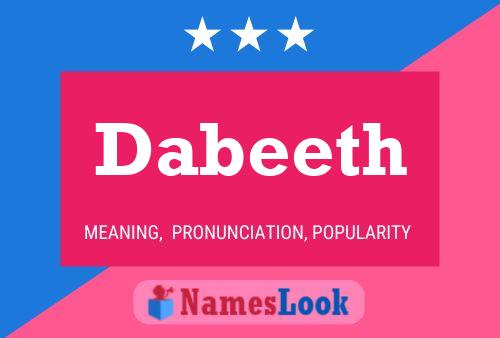 Dabeeth 名字海报