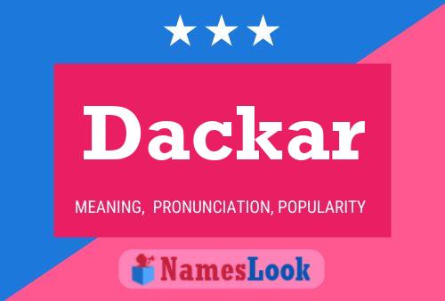 Dackar 名字海报