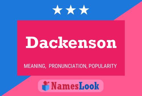 Dackenson 名字海报