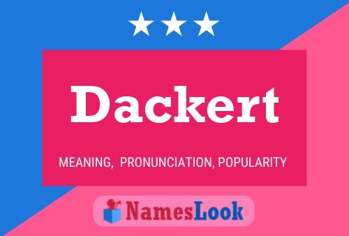 Dackert 名字海报