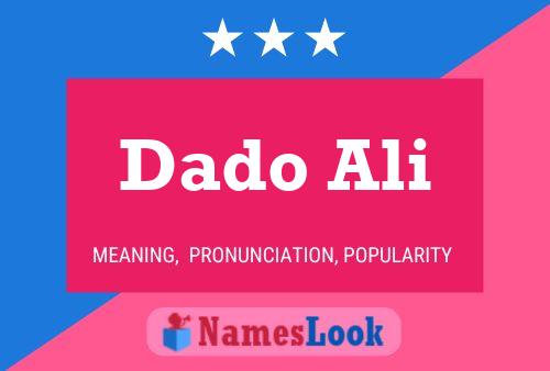 Dado Ali 名字海报