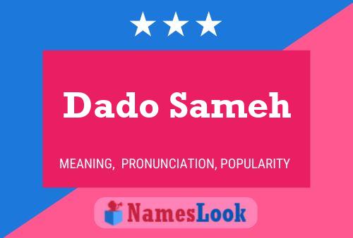 Dado Sameh 名字海报