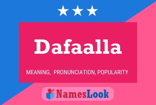 Dafaalla 名字海报