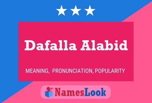 Dafalla Alabid 名字海报