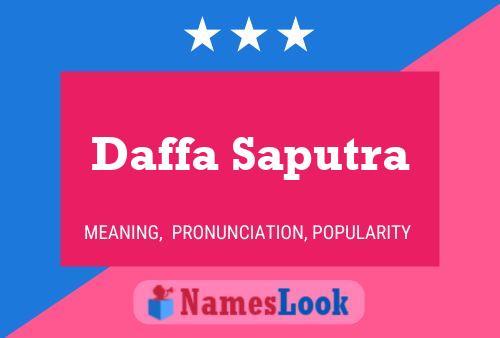 Daffa Saputra 名字海报