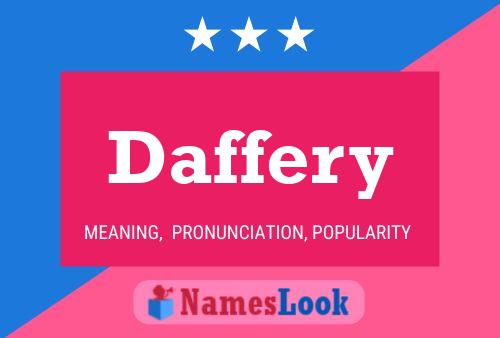 Daffery 名字海报