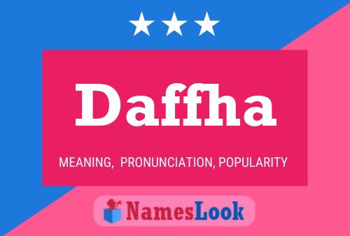 Daffha 名字海报