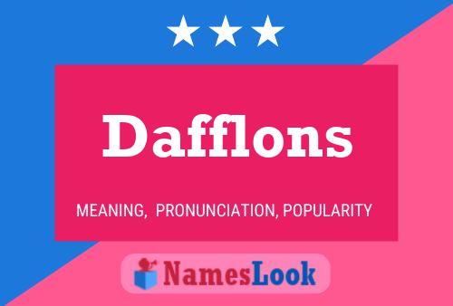 Dafflons 名字海报