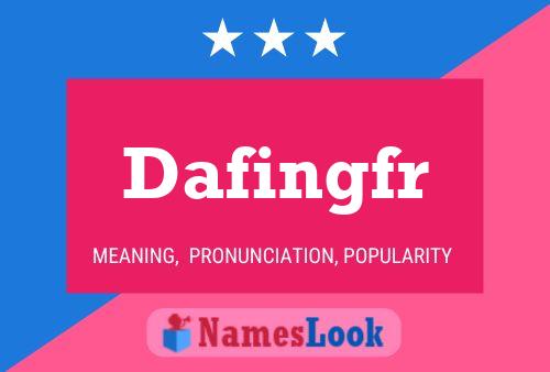 Dafingfr 名字海报