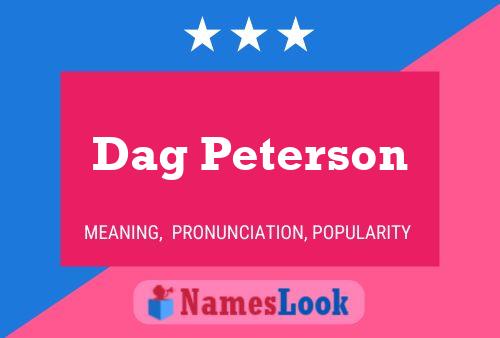 Dag Peterson 名字海报