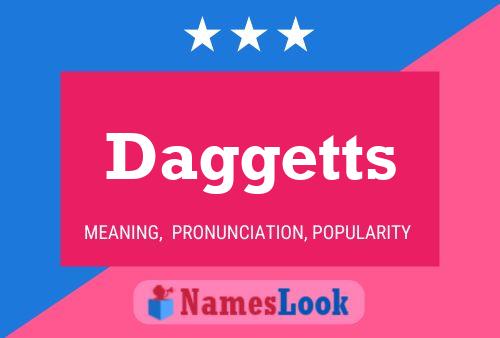 Daggetts 名字海报