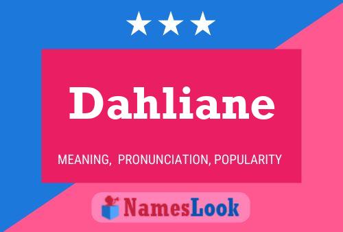 Dahliane 名字海报