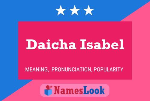 Daicha Isabel 名字海报