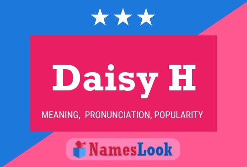 Daisy H 名字海报