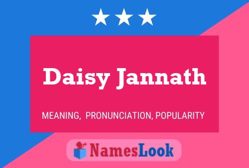 Daisy Jannath 名字海报