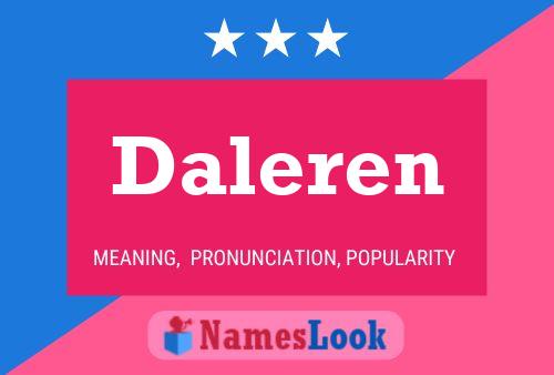 Daleren 名字海报