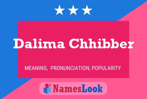 Dalima Chhibber 名字海报