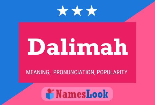 Dalimah 名字海报