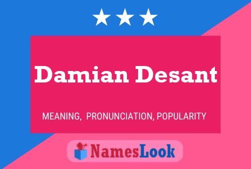 Damian Desant 名字海报