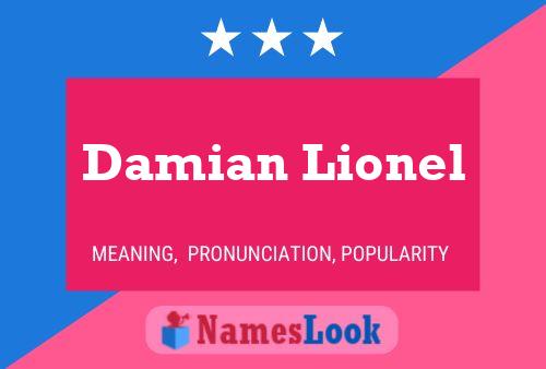 Damian Lionel 名字海报