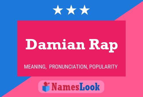 Damian Rap 名字海报