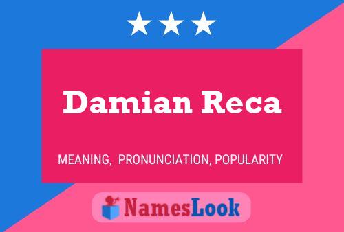 Damian Reca 名字海报