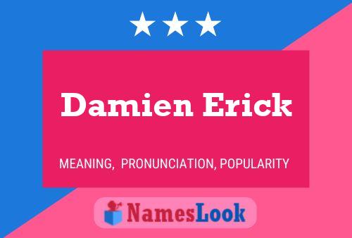 Damien Erick 名字海报