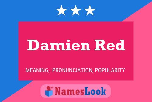 Damien Red 名字海报