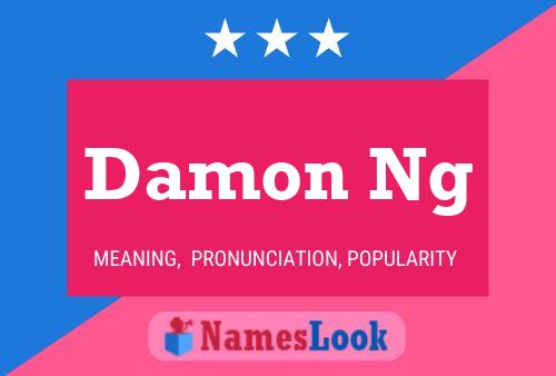 Damon Ng 名字海报