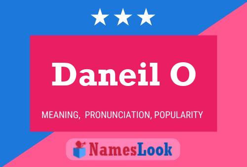 Daneil O 名字海报